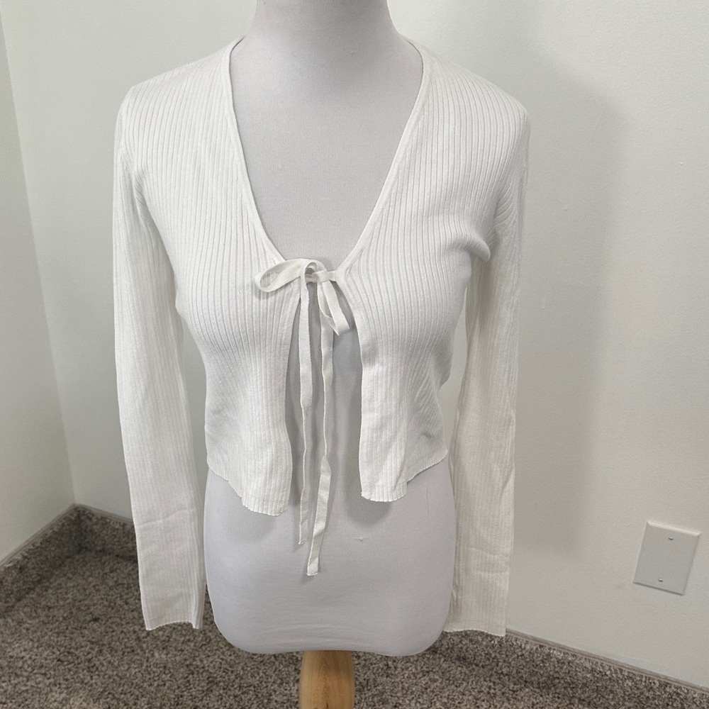 🍀 Garage Ribbed Cardigan - Picture 1 of 4